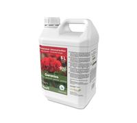 CULTIVERS Organic Fertilisant Géraniums Liquide 5 L - Feuilles Plus Vertes, Plus Grande Floraison et Intensifie la Couleur - avec Macronutriments et Micronutriments - Engrais 100% Organique et Naturel
