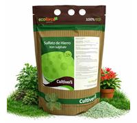 CULTIVERS Sulfate de fer heptahydraté granulé 5 kg | Produit minéral pour jardin et maison, usage technique pour sols et gazon, colorant pour béton effet rouillé