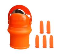 Cup - Protecteur de coupe avec les doigts, pouce orange pour le jardin | Outil de poinçons en silicone de jardinage, outil de jardinage de collecte jardinage du doigt
