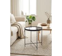 CUPID - Table basse de salon ronde noire S Noir