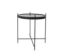 CUPID - Table basse de salon ronde noire S Noir