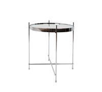 CUPID - Table de salon en métal Silver D43cm Argent
