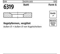 Cupules coniques Reyher DIN 6319 acier G 23,2 trempé 063190050232000 (10 pièces)