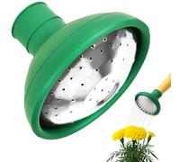 CUQOO Arrosoir universel à tête de rose - Arrosoir de jardin avec buse en caoutchouc et avant plaqué nickel pour tous les arrosoirs - Tête d'arrosage pour plantes de jardin d'intérieur et d'extérieur