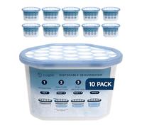 CUQOO Lot de 10 déshumidificateurs jetables pour la maison - 500 ml - Absorbeur d'humidité pour humidité, moisissure, cuisine, armoire, chambre, caravane, bureau, garage, salle de bain - Mini