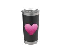 Cœur élégant pour Saint-Valentin, épouse, petite amie Gobelet isotherme en acier inoxydable double paroi