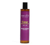 Cœur gravé sur l'écorce vaporisateur de parfum cèdre tonka 100 ml terre d'Oc