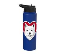 Cœur West Highland Terrier Stainless Steel Insulated Water Bottle