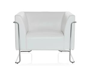 CURACAO 1 places - Fauteuil rembourré Blanc