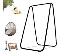 curfair Support de chaise hamac robuste uniquement, cadre en A, métal résistant à la rouille avec tapis en caoutchouc antidérapant, cadre de balançoire pour intérieur et extérieur, s'adapte à la