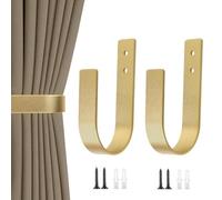 Curtains Tiebacks Set, Decorative Curtain Fasteners, 6.3x3.27in Elegant Curtain Accessories, Bedroom Living Room, Farmhouse Nursery Dorm Apartment Curtains Tiebacks for Home Window Styling Use