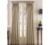 Curtainworks Chapitee Panneau de Rideau plissé Imitation Soie Sable 76,2 x 213,4 cm