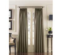 Curtainworks Marquee Imitation Soie Panneau de Rideau flamande, Bronze, 30 by 84"