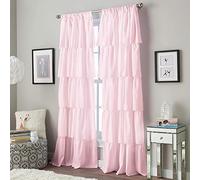 Curtainworks Rideau à Volants Rose 160 cm