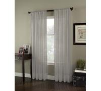 Curtainworks Soho Voilage de Voilage, 150 x 213,4 cm, argenté