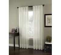 Curtainworks Soho Voile Sheer Panneau de Rideau, Oyster, by 84 inches