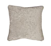 Curtina - Coussin tissé Naturel crème (43 x 43 cm) pour Salon/Chambre à Coucher - Tissu Chenille texturé Ivoire Beige - Tissage de Luxe - Inserts avec Housses incluses