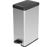 Curver 213298 Poubelle 40 l (l x H x P) 250 x 610 x 420 mm argent, noir 1 pc(s)
