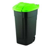 Curver 214125 poubelle 110 L plastique rectangulaire noir, vert