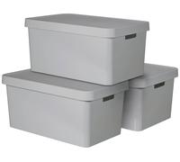 Curver 240659 Bac en plastique INFINITY (l x H x P) 560 x 270 x 390 mm gris 3 pc(s)