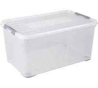 Curver Boîte de rangement HANDY 243857 empilable 800 x 500 x 390 mm transparent argent 1 pc(s)