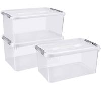 Curver 246385 Bac en plastique HANDY fermé, empilable (l x H x P) 400 x 200 x 290 mm transparent 5 pc(s)