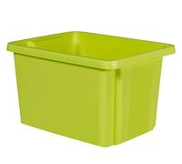 Curver Bac de Rangement Essentials 26L - Rangement Multiusage, Empilable et Emboîtable - Fond renforcé - 33,5 x 42,5 x 26,2 cm - Vert