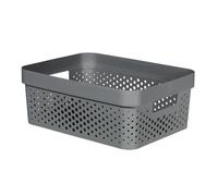 Curver Bac de rangement Infinity 11 L – 36 x 27 x 14 cm – Gris foncé 04750-G43