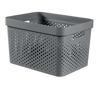 CURVER INFINITY 17L Bac de rangement 36 x 27 x 22 cm, gris foncé 04740-G43