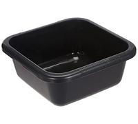 CURVER Bassine Carrée 6L - Cuvette pour Ménage, Cuisine - Convient pour bains de pieds pédicure - Bac de Lavage Pratique et Empilable - Pour Linge Vaisselle Légumes - 29 x 29 x 12 cm - Gris Anthracite