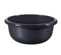 Curver Bassine Ronde 10,5L - Cuvette pour Ménage, Cuisine, Bains de Pieds, Pédicure - Bac de Lavage Pratique et Empilable - pour Linge Vaisselle Légumes - 37,5 x 37,5 x 15,9 cm - Gris Anthracite