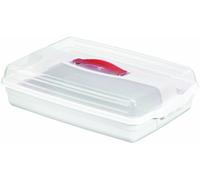 CURVER | Boite à gâteaux rectangulaire plate, Blanc, Other Kitchenware, 29,5x45x11,1 cm