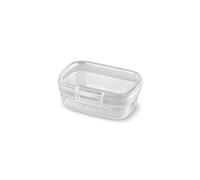 Curver Boîte de conservation rectangulaire en plastique avec fermeture à clic 0,4 l, pour micro-ondes, lave-vaisselle, empilable