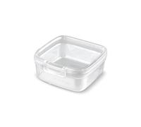 Curver Boîte de conservation rectangulaire en plastique avec fermeture à clic - 0,9 l - Pour micro-ondes, lave-vaisselle - Empilable