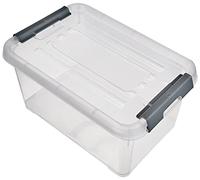 Curver Boîte de rangement HANDY PLUS 6L empilable 29,4 x 19,4 x 15 cm transparent argent