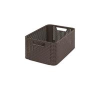 Curver Boîte De Rangement Style Rotin 18 Litres 38 X 17 X 28 Cm Marron