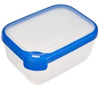 Curver Boîte Grand Chef - Alimentaire Transparente Rectangulaire Plastique - Capacité 1,8L - Boîte Conservation Tous Types d'Aliments - Adapté au Micro-Ondes, Lave-Vaisselle, Congélateur- Bleu 07389-082-00 20 x 15 x 9,3 cm