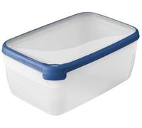 Curver Boîte Grand Chef - Alimentaire Transparente Rectangulaire Plastique - Grande Capacité 5,4L - Boîte Conservation Tous Types d'Aliments - Adapté au Micro-Ondes, Lave-Vaisselle, Congélateur- Bleu 00011-082-00 30x20x12.5 cm