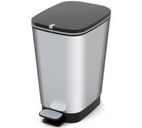 CURVER CHIC BIN M 25L Poubelle a pédale 26,5 x 40,5 x 45 cm steel