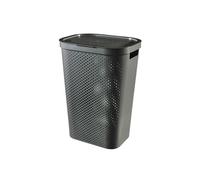 Curver Coffre à linge Infinity Dots 59 L 44×35×60 cm Gris foncé 04754-G43