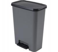 CURVER COMPATTA 50L Poubelle 49,6 x 29,4 x 62 cm gris 17210793