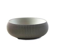 Curver Cozies Pot de Fleurs Aspect Tricot, Chocolat, 22,8 L/Taille L