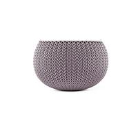 Curver Cozies Pot de Fleurs Aspect Tricot, Mauve, 3,2 L/Taille S