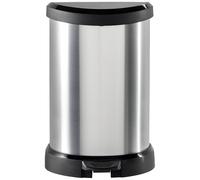 Curver DECO Bin 240568 Poubelle 15 l (l x H x P) 303 x 448 x 268 mm argent, noir 1 pc(s)