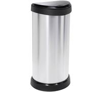 Curver DECO Bin 240641 Poubelle 40 l (l x H x P) 335 x 685 x 285 mm argent, noir 1 pc(s)