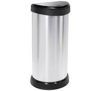 Curver DECO Bin 240641 Poubelle 40 l (l x H x P) 335 x 685 x 285 mm argent, noir 1 pc(s)