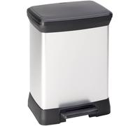 Curver DECO Bin 240642 Poubelle 30 l (l x H x P) 390 x 510 x 290 mm argent, noir 1 pc(s)