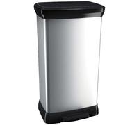 CURVER DECO BIN 50L Poubelle a pédale 39 x 29 x 73 cm argenté 02162-582