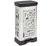 CURVER DECO BIN 50L Poubelle a pédale 39 x 29 x 73 cm image cuisine 02162-K07