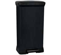 CURVER DECO BIN 50L Poubelle a pédale 39 x 29 x 73 cm noir 02162-929